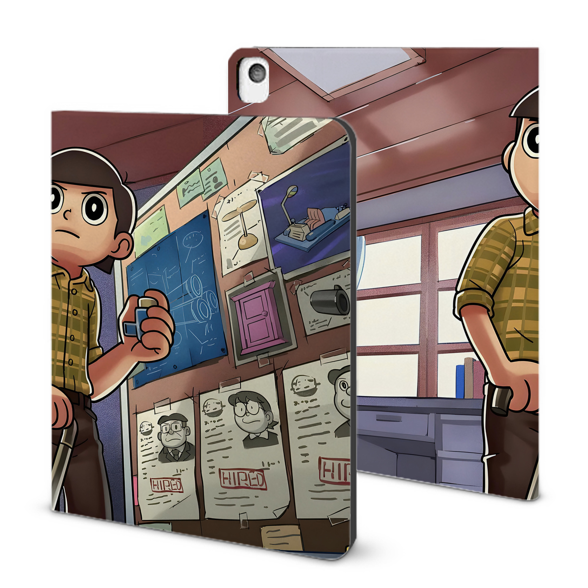 （画像用） ドラえもん Doraemon IPadケース ペンホルダー付き ブックスタイルデザイン